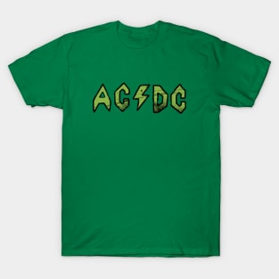 Butt-Head AC/DC Distressed -  Green T-Shirt